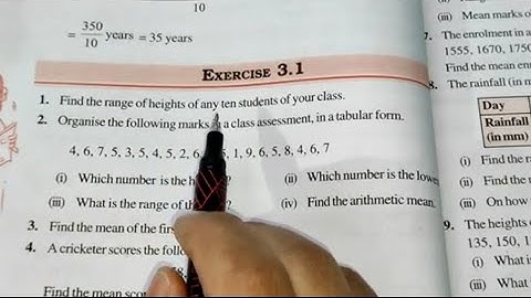 Data Handling Ex 3.1 Chapter- 3 || Class 7th Maths New Book  || New Edition 2023