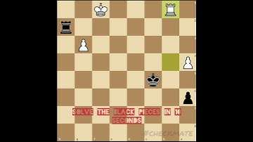 Chess Puzzle #20 Rated 940 -Capture Rook by Checkmate #chess #chesspuzzle
