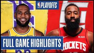 LAKERS at ROCKETS | FULL GAME HIGHLIGHTS | September 8, 2020