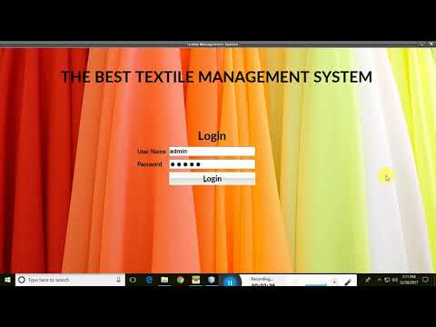 Textile Management System With Complete Source Code in JAVA 1