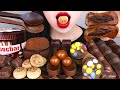 ASMR CHOCOLATE DESSERTS 초콜릿 디저트 먹방 EDIBLE SPOON, MALTEASERS, SNACKS, COOKIE EATING SOUDNS MUKBANG