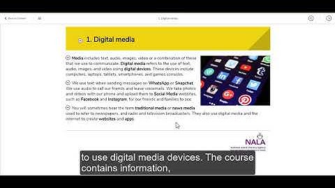 Introduction to Digital Media on Learn with NALA