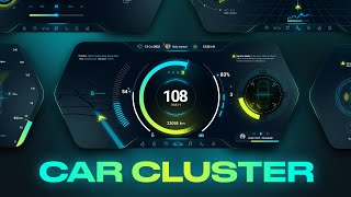 Car Cluster AI HUD Elements Templates for After Effects and Premiere Pro Catalog I PIXFLOW