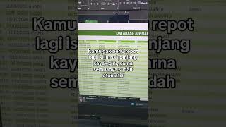 Pencatatan jurnal otomatis tinggal input transaksi dan kas #akuntansi #laporankeuangan #exceltips