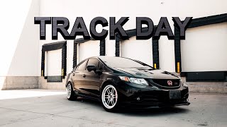 9th Gen Civic Si Track Day - TMP CAYUGA - Wet Track, LOTS of Traffic, and BALD Rear Tires...