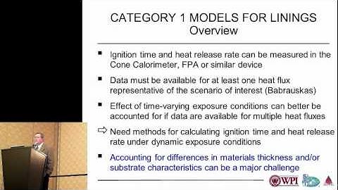 FEMTC 2011 - SFPE Pyrolysis Model Parameters Guide
