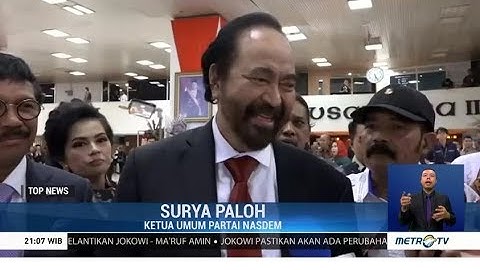 Surya Paloh Ucapkan Selamat atas Pelantikan Jokowi-Ma
