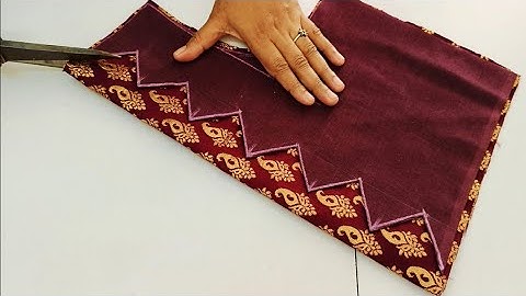 Very popular blouse back neck design || cutting and stitching back neck blouse design || blouse