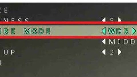 Hikvision camera WDR configuration