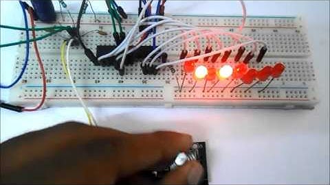 Rotary Encoder Interfacing with ATmega8 Microcontroller