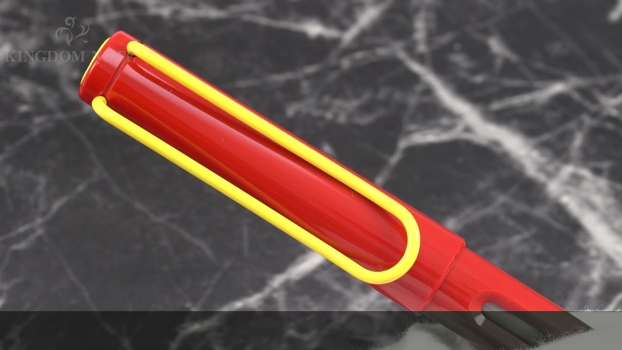 LAMY ラミー 万年筆 サファリ 中国限定 レッド イエロークリップ M