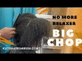 Big chop | Her relaxed hair was breaking off