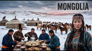 Living in Mongolia | Nomadic Life in the Strangest Landscape| 4k