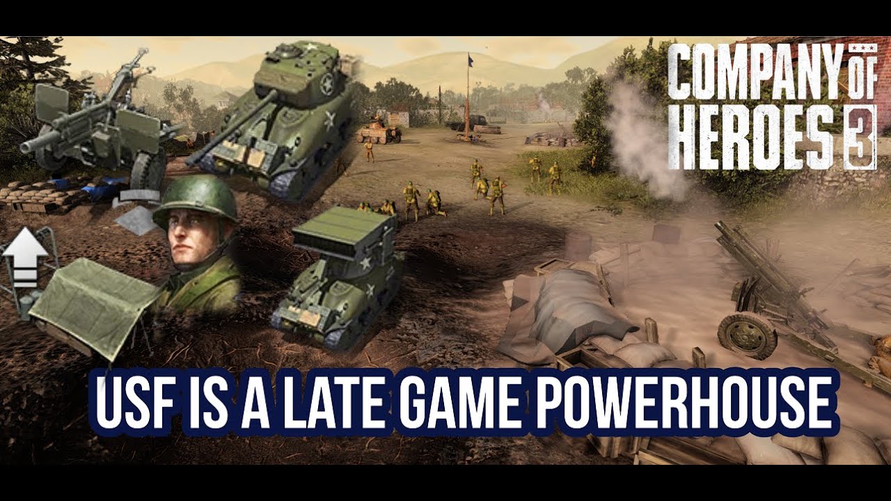 USF is a Late Game Powerhouse | COH3 4v4 First-Person Gameplay
