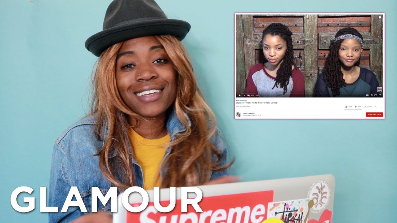 Beyonce Watches Fan Covers On YouTube | Glamour - YouTube