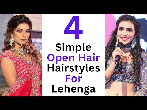 8 easy and simple hairstyles with lehenga || messy bun || new hairstyles ||  party hairstyles - Yo… | Lehenga hairstyles, Easy hairstyles, Simple  hairstyle for saree