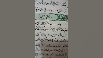 سورة البلد من آية 1_10