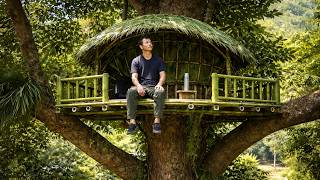 How I Built A Massive Bamboo Treehouse On A Living Tree  47 Minutes Time Lapse  Building