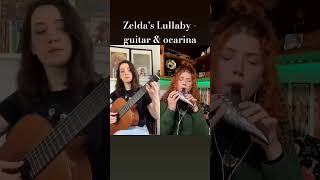 Zeldas Lullaby - ocarina & guitar with @amandakaya #zelda #zeldamusic #ocarina #thelegendofzelda