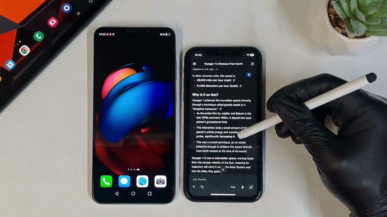 Google Gemini Ai App Test on Apple iPhone