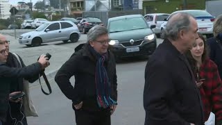 France's Melenchon arrives to visit Brazil's ex-president Lula in jail | AFP