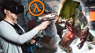 ПЕРВЫЕ ХЕДКРАБЫ И ХЕДШОТЫ - Half-Life: Alyx #2 Half life 3