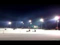 Lucky thumb side hack sidecar race on ice 1262013 xs650