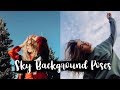 25 sky background poses + photo ideas