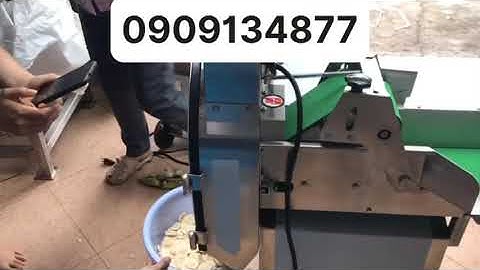 Máy cắt chuối sấy tròn, máy thái láy chuối sấy giòn, máy thái củ quả trái cây dạng lát SH125