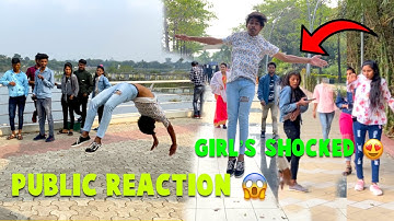 Girl’s reaction 😍Flip’s in public 😱 hyperhook aashish /indore