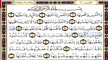 سورة الشمس بصوت ياسين الجزائري برواية ورش عن نافع
