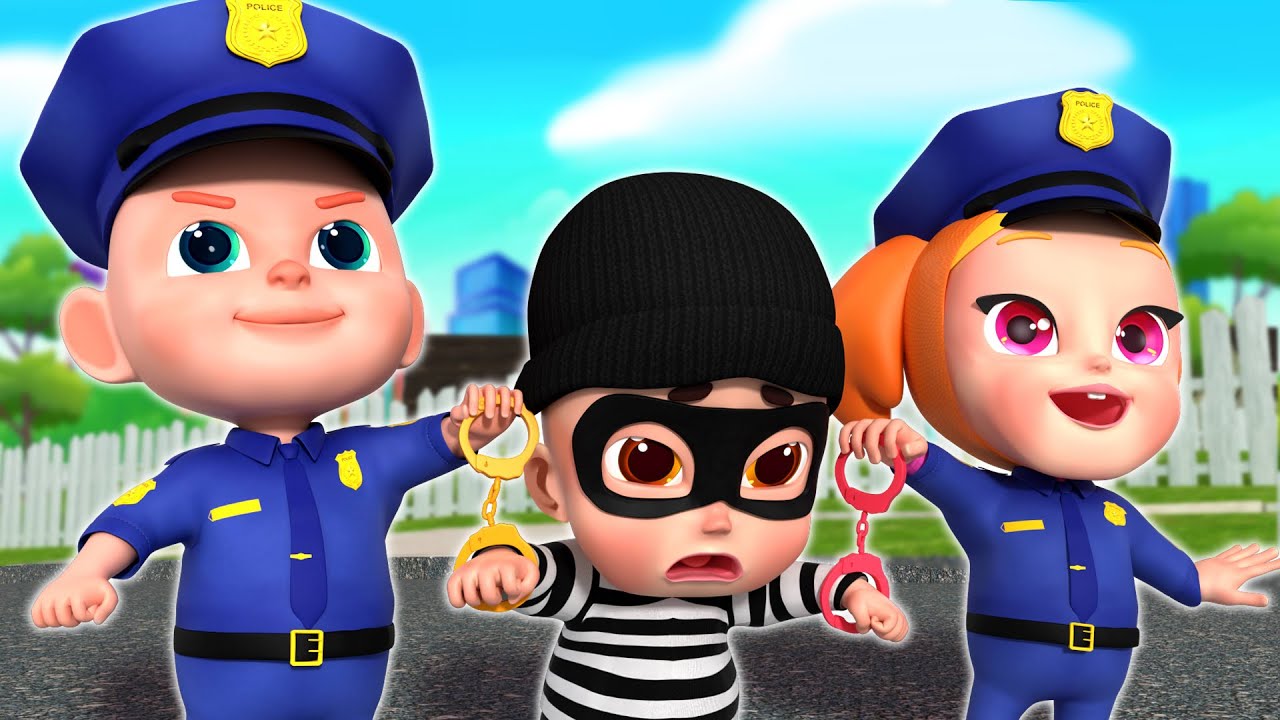 Policeman Keeps Everyone Safe | Police Officer Song | Rosoo Nursery Rhymes