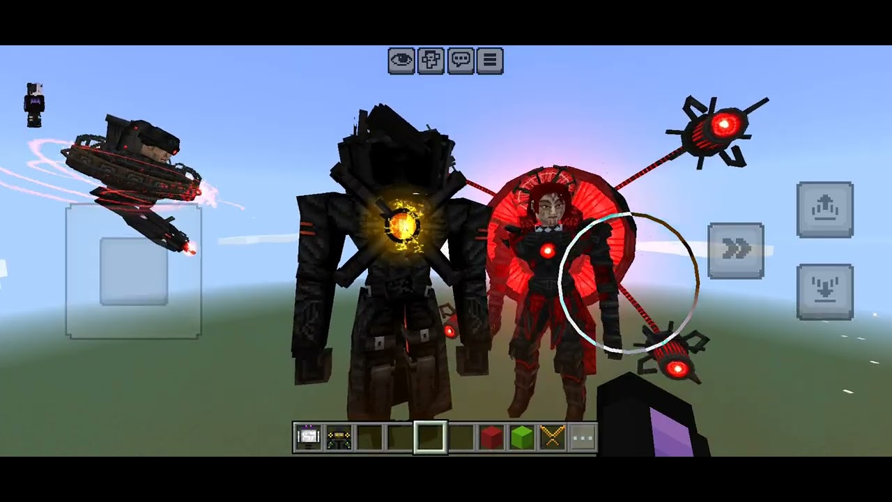 Karakter vs'leri touletler vs camera manlar minecraft