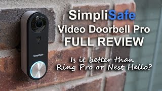 Simplisafe Video Doorbell Pro Review - Unboxing, Features, Setup, Settings, Installation, Footage