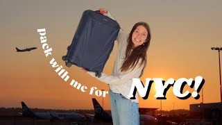 pack w me for NEW YORK!!