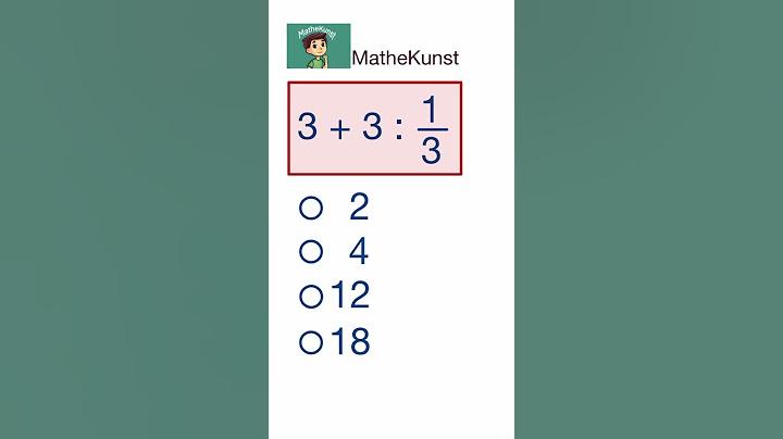 Punkt vor Strich #maths