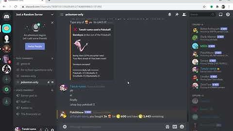 Pokemeow discord bot, but if a pokemon escapes, the video ends