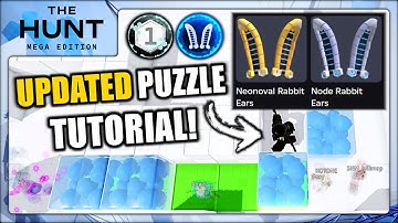 UPDATED PUZZLE! HOW TO GET Node Rabbit Ears & Neonoval Rabbit Ears! (ROBLOX THE HUNT: MEGA EDITION)