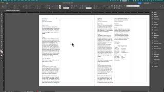Adobe InDesign - Creating Multiple columns of Text
