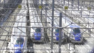 台風19号豪雨 千曲川決壊で新幹線車両水没 2編成脱線 10編成120両再起不能？2019.10.16 長野新幹線車両センター　panasd 1392