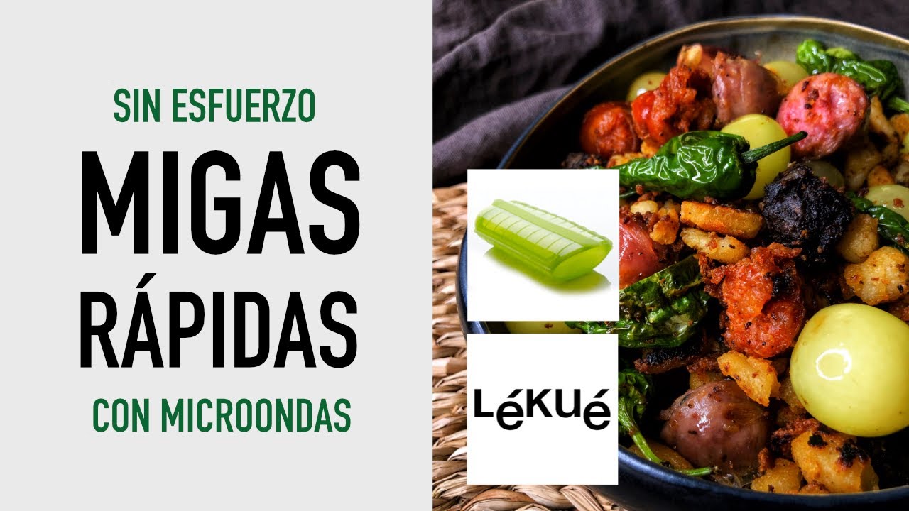 💪😝MIGAS RÁPIDAS al microondas con el estuche de Lékué