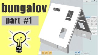 Bungalov Ev Tasarımı | Üçgen Ev Çizimi | Moi3D ile Bungalov Ev Yapımı | Part1