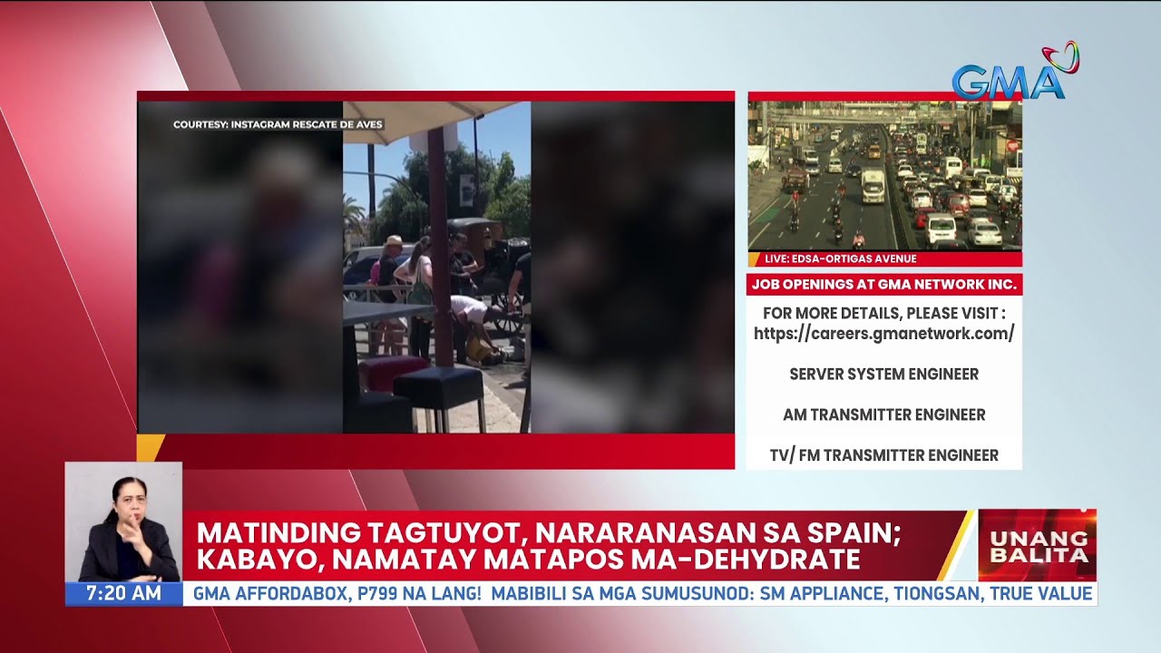Matinding tagtuyot, nararanasan sa Spain; kabayo, namatay matapos ma