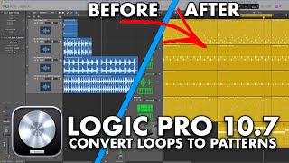 Logic Pro 10.7 - Convert Audio Loops to Pattern Regions (Loop Slicing)