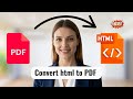 How to Convert PDF to HTML Free ⚡ Fast &amp; Easy Method!