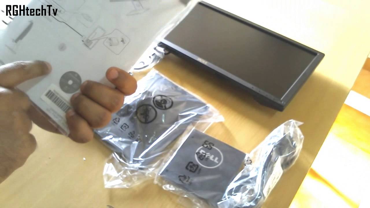 Dell E1916HV 18.5 inch LED  Monitor Unboxing, Set-up \u0026 Overview