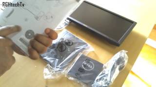 exempt panel border Dell E1916HV 18.5 inch LED Monitor Unboxing, Set-up & Overview - YouTube