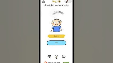 Count the number of hairs?🧠 #challengeNo13 #short #viralshort