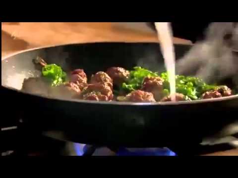 Gordon Ramsay Beef meatballs with orecchiette kale and pine nuts