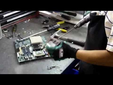E-waste recycling:  Giving new life to an old PC